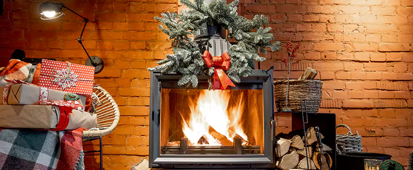 Travis Industries Linear Gas Fireplace Installation in Massapequa Park, New York