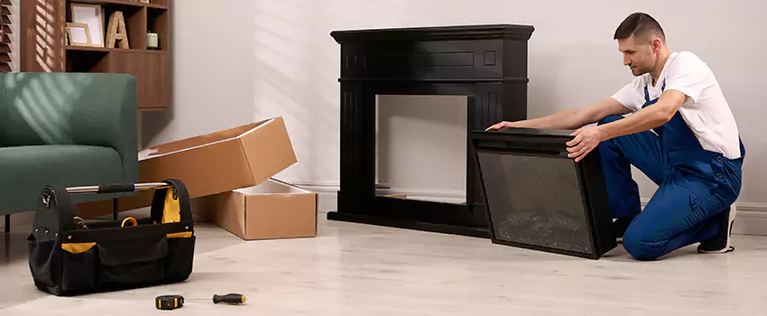 Old Rusted Metal Fireplace Repair And Replacement in Massapequa Park, NY